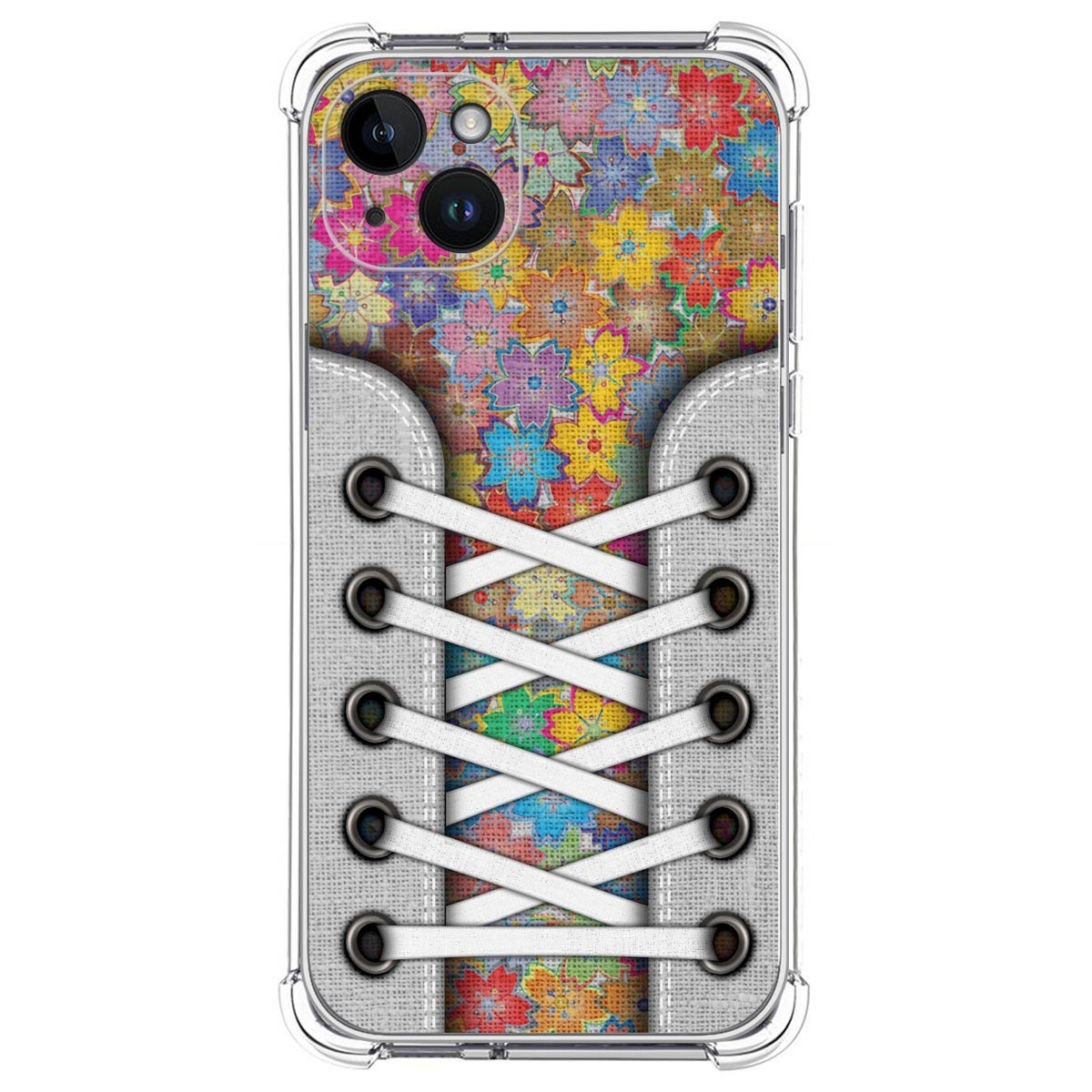 Funda Silicona Antigolpes compatible con iPhone 14 Plus (6.7) diseño Zapatillas 05 Dibujos