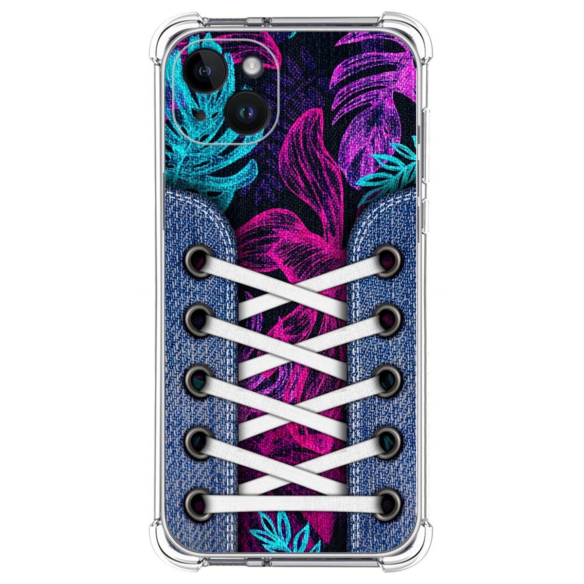 Funda Silicona Antigolpes compatible con iPhone 14 Plus (6.7) diseño Zapatillas 07 Dibujos