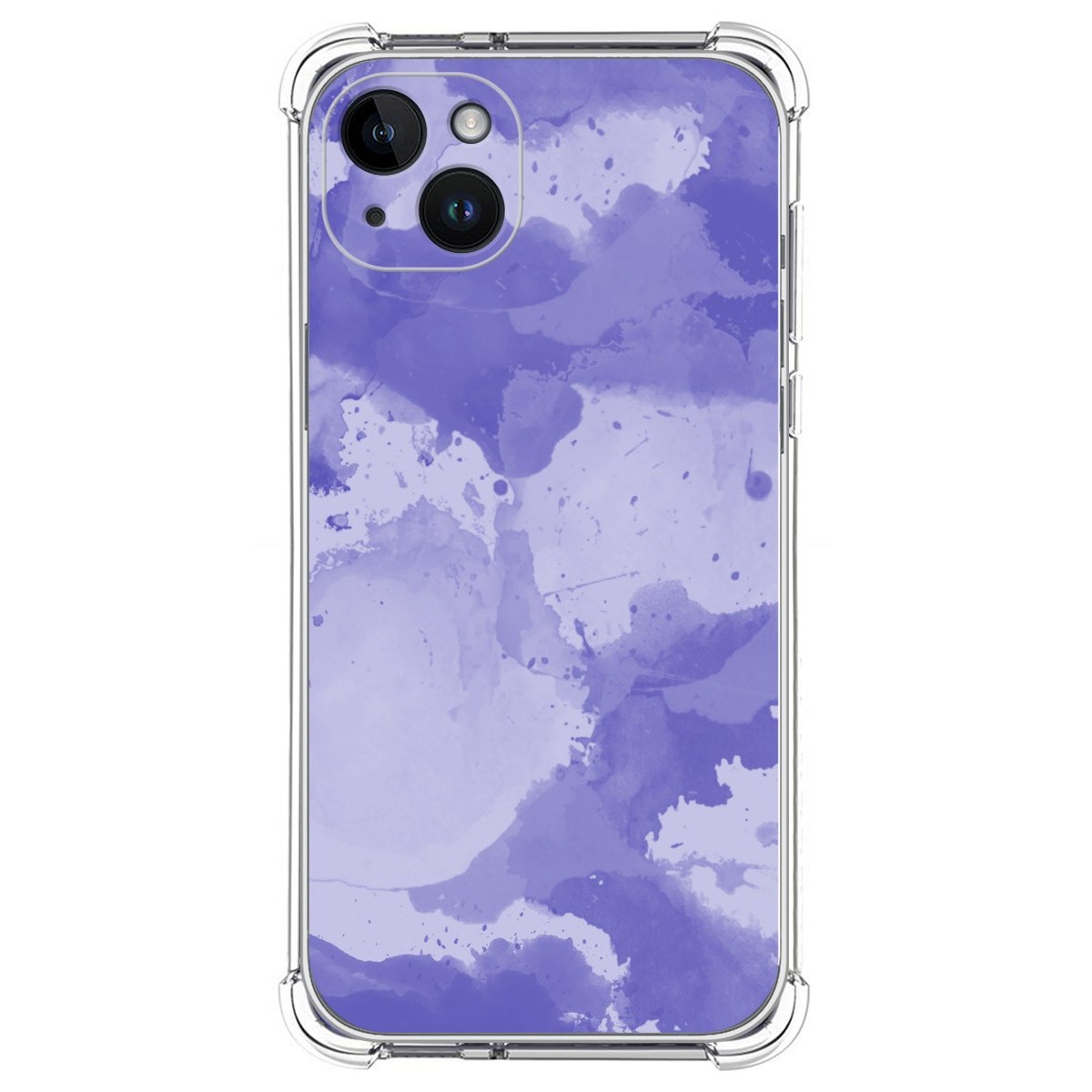 Funda Silicona Antigolpes compatible con iPhone 14 Plus (6.7) diseño Acuarela 01 Dibujos