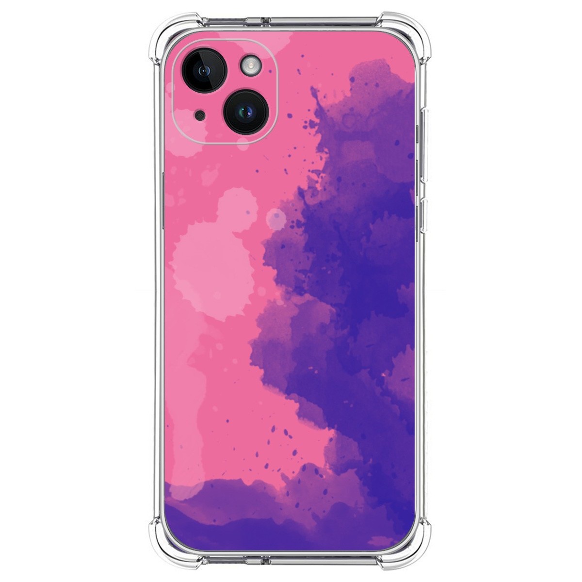 Funda Silicona Antigolpes compatible con iPhone 14 Plus (6.7) diseño Acuarela 07 Dibujos