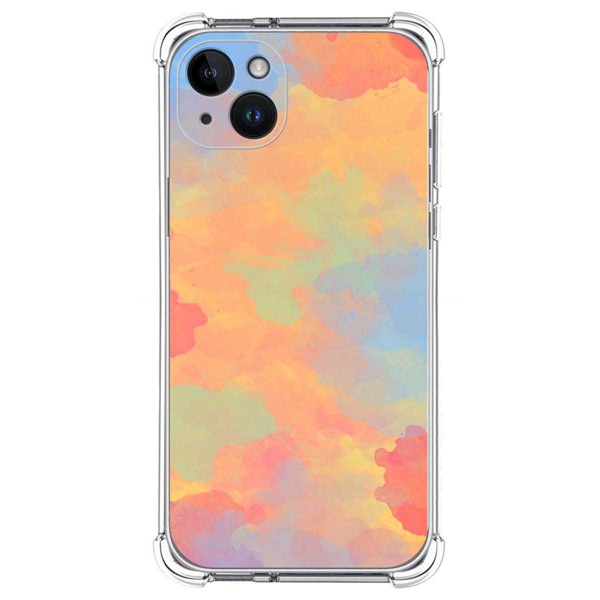 Funda Silicona Antigolpes compatible con iPhone 14 Plus (6.7) diseño Acuarela 08 Dibujos