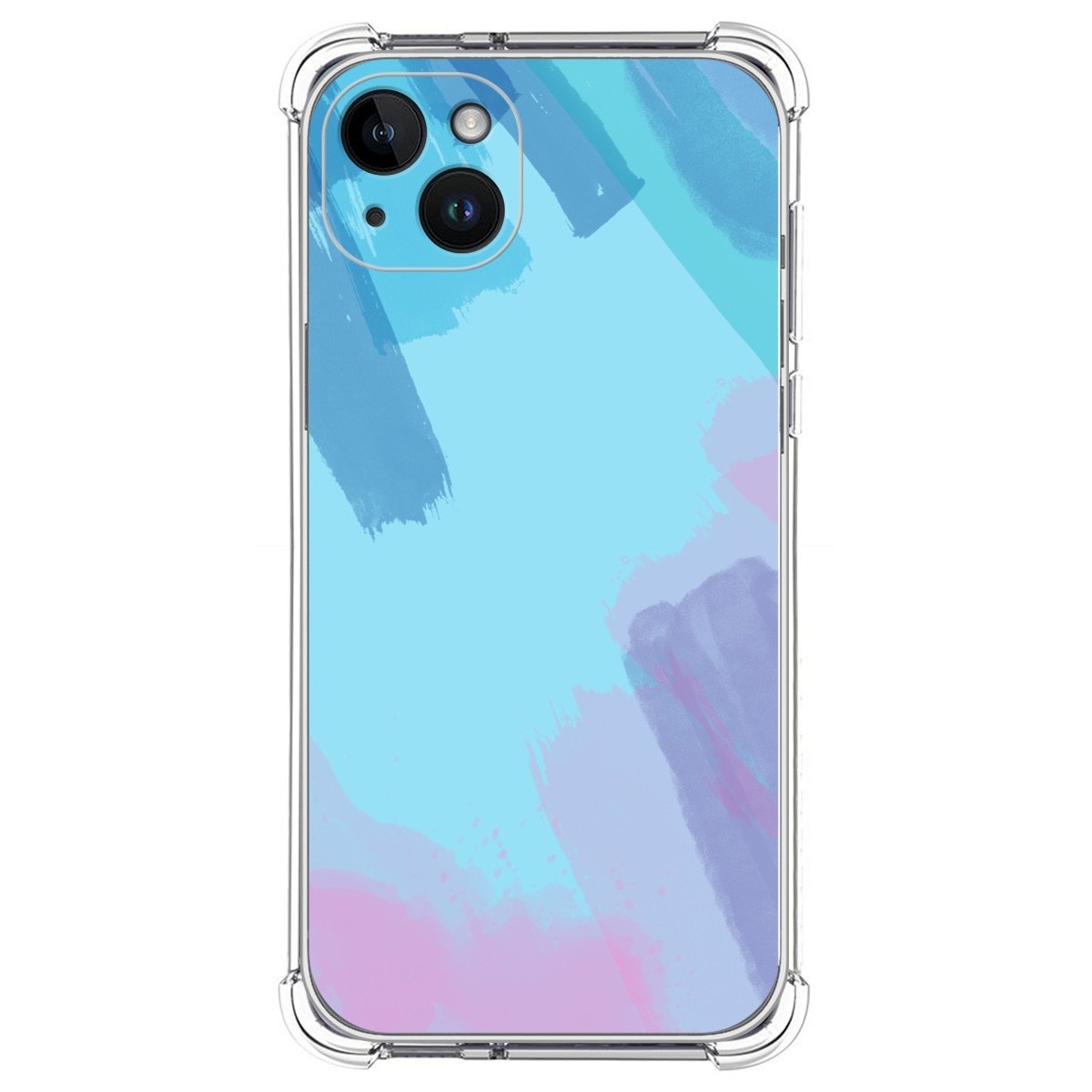 Funda Silicona Antigolpes compatible con iPhone 14 Plus (6.7) diseño Acuarela 10 Dibujos