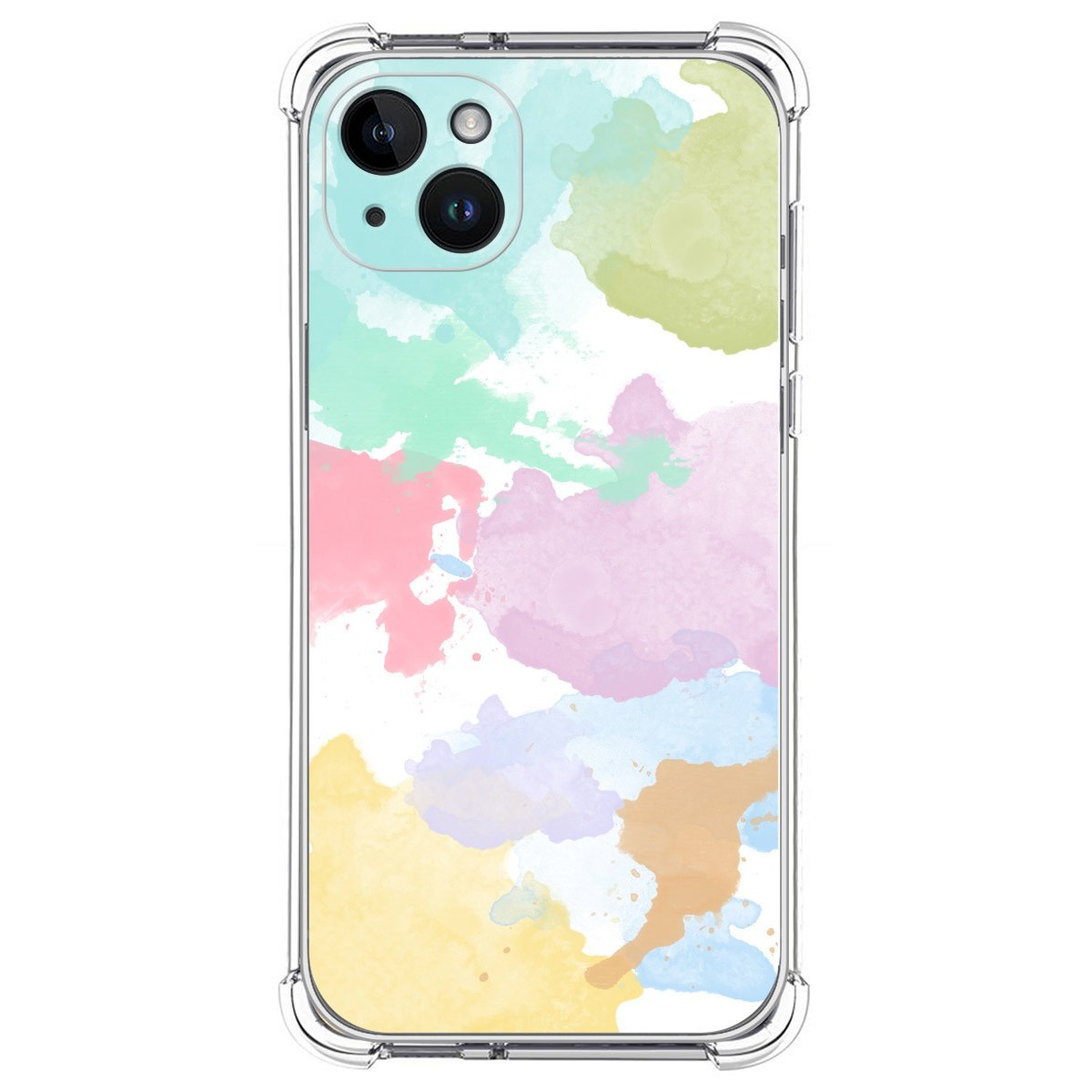 Funda Silicona Antigolpes compatible con iPhone 14 Plus (6.7) diseño Acuarela 11 Dibujos