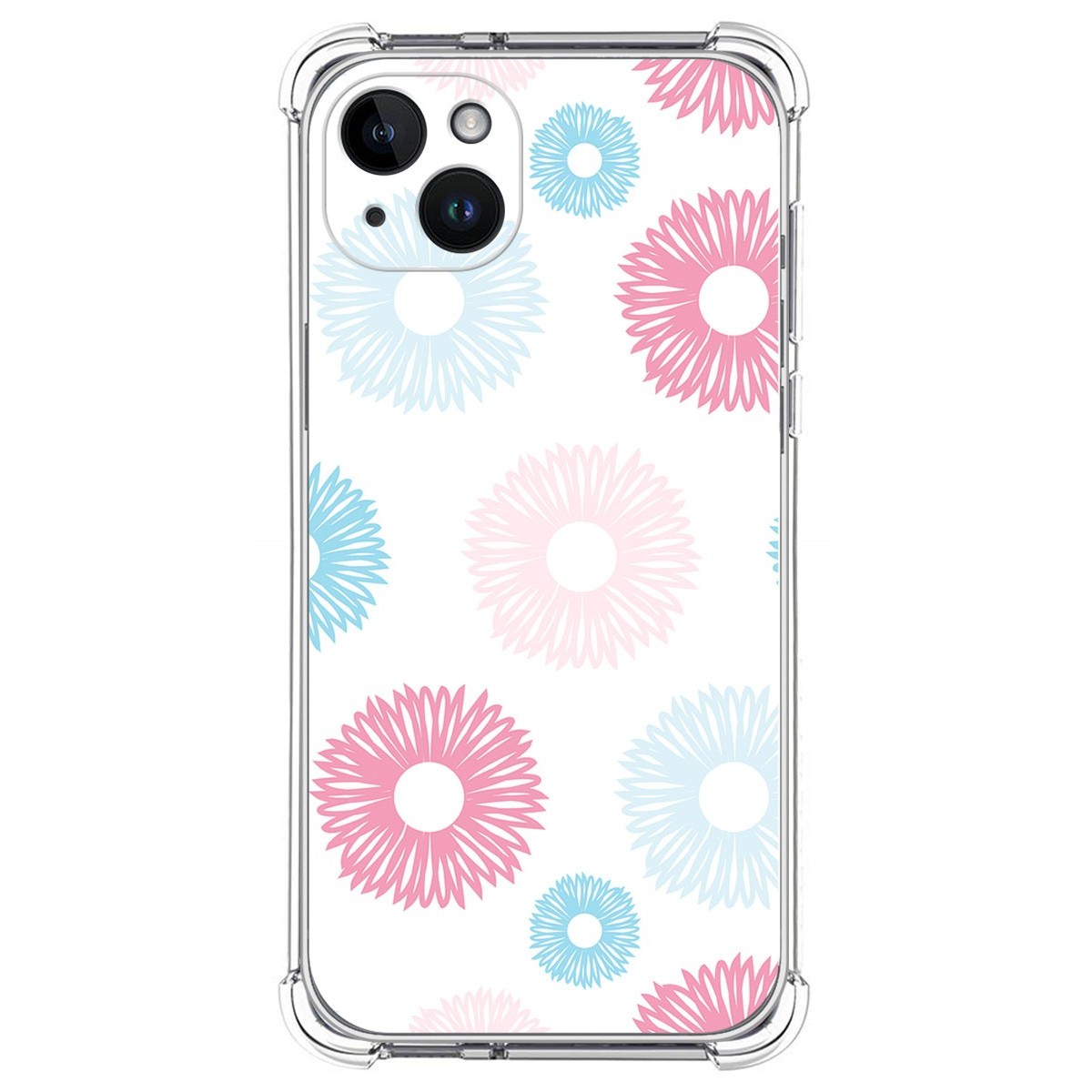 Funda Silicona Antigolpes compatible con iPhone 14 Plus (6.7) diseño Flores 06 Dibujos
