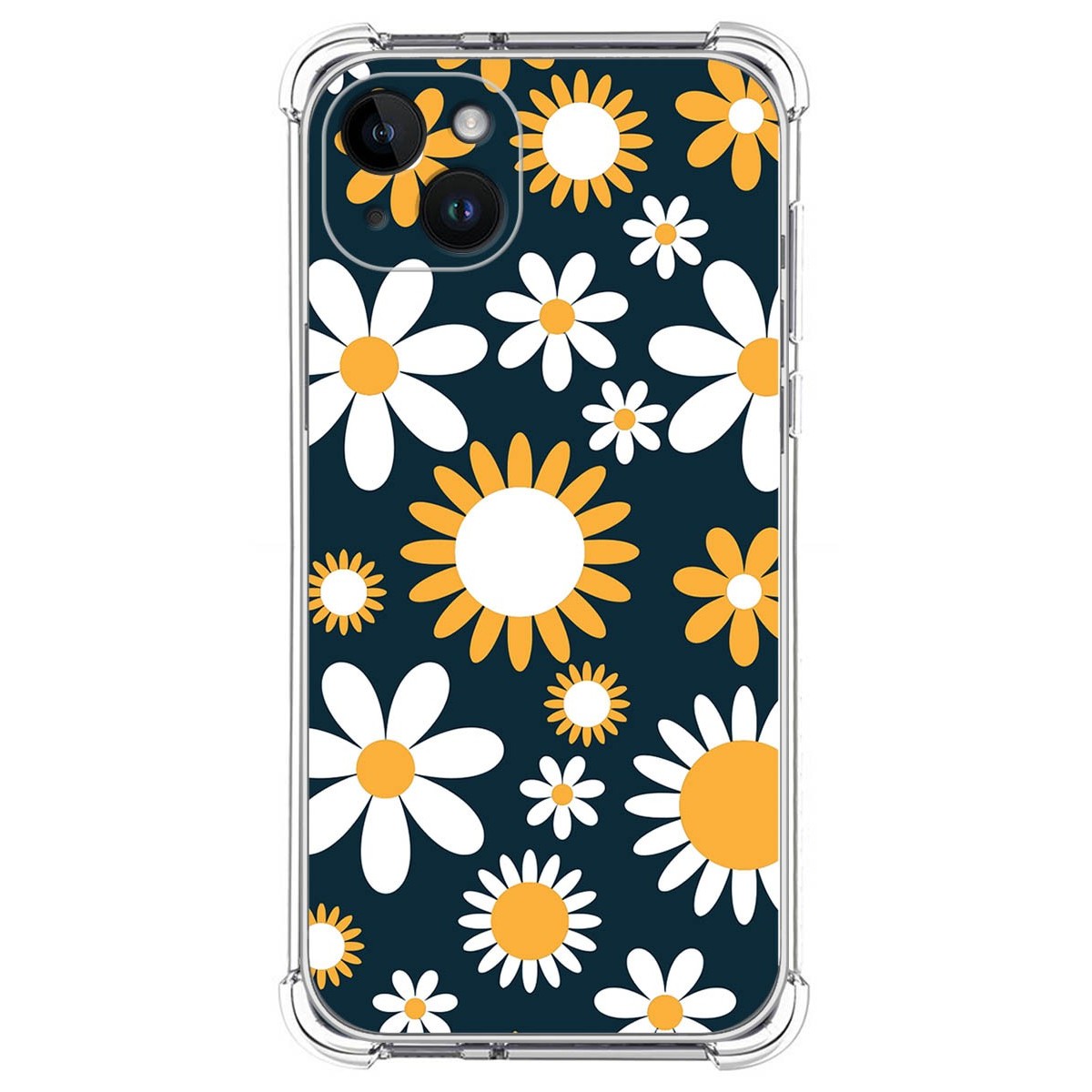 Funda Silicona Antigolpes compatible con iPhone 14 Plus (6.7) diseño Flores 08 Dibujos