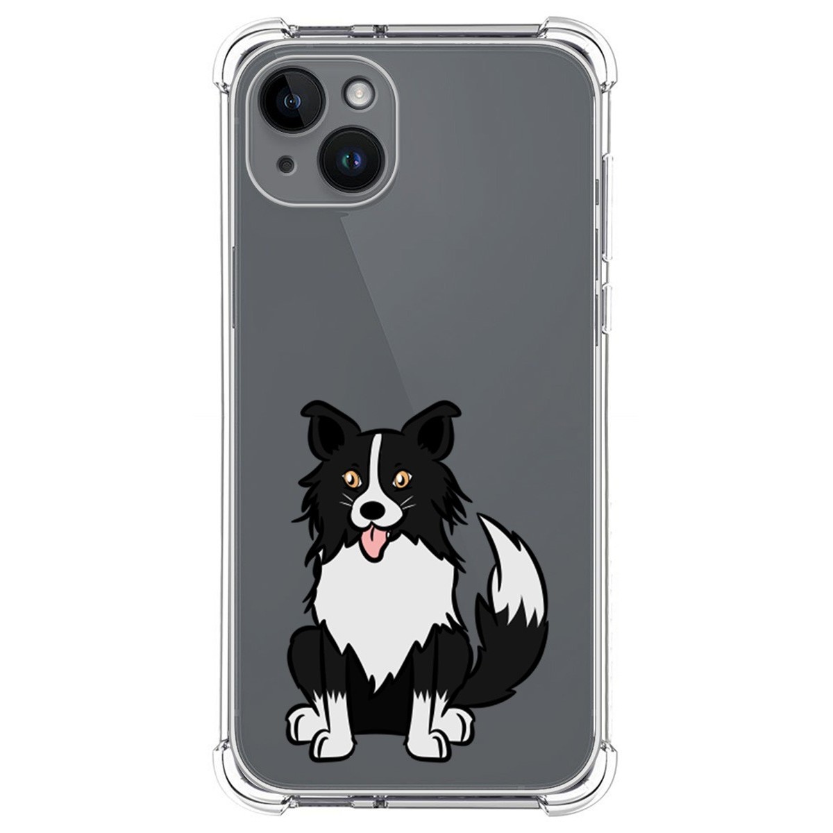 Funda Silicona Antigolpes compatible con iPhone 14 Plus (6.7) diseño Perros 01 Dibujos