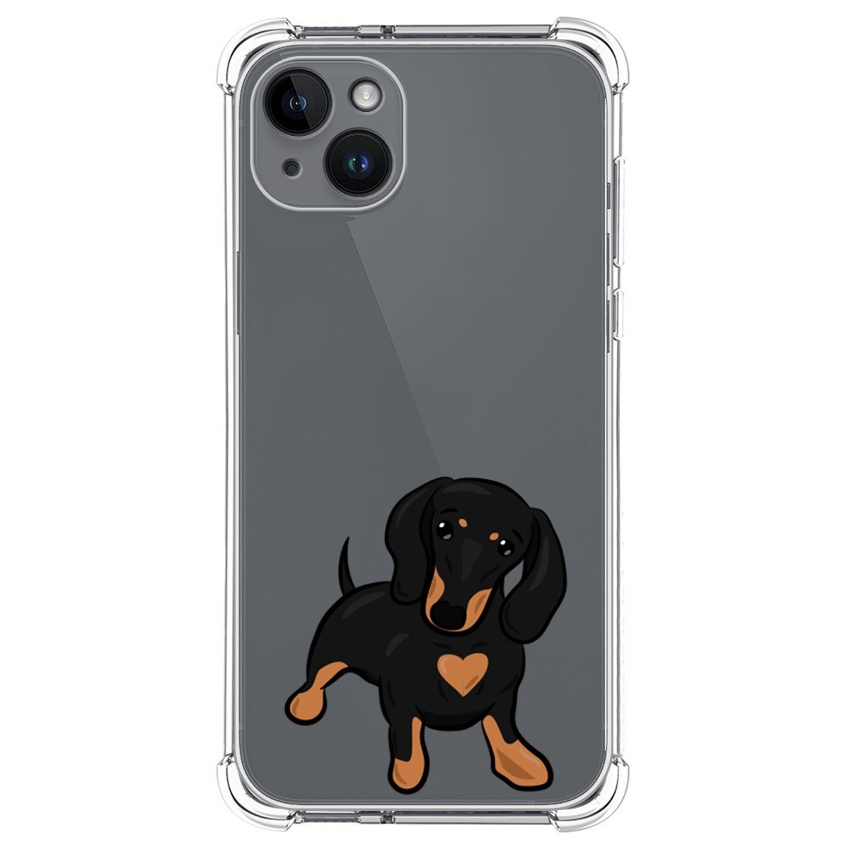 Funda Silicona Antigolpes compatible con iPhone 14 Plus (6.7) diseño Perros 04 Dibujos