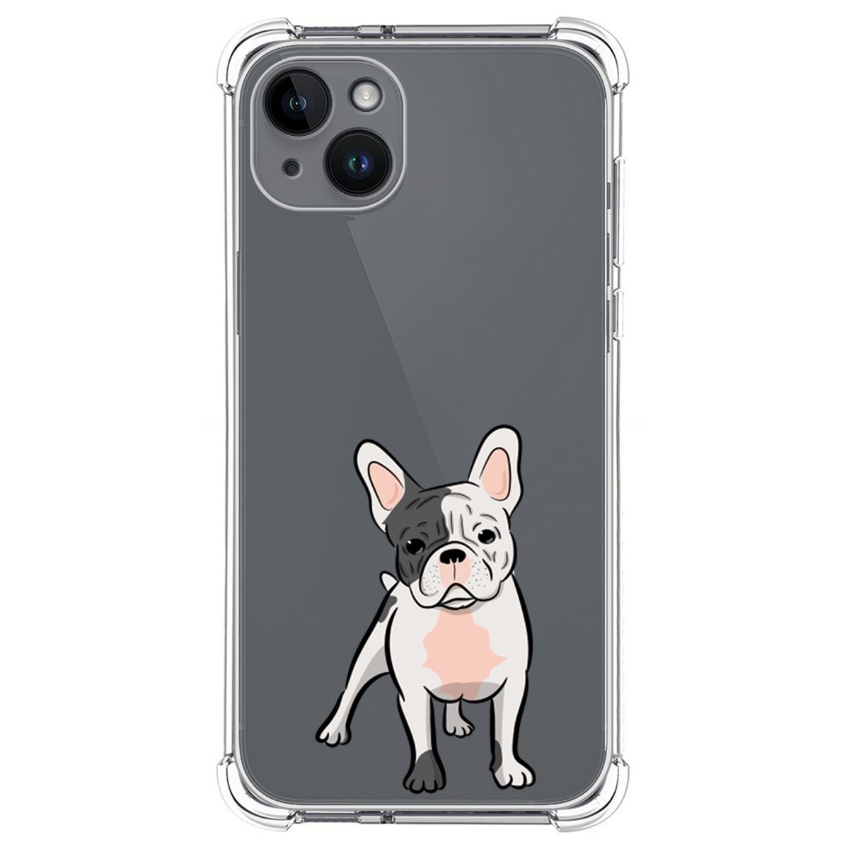 Funda Silicona Antigolpes compatible con iPhone 14 Plus (6.7) diseño Perros 06 Dibujos