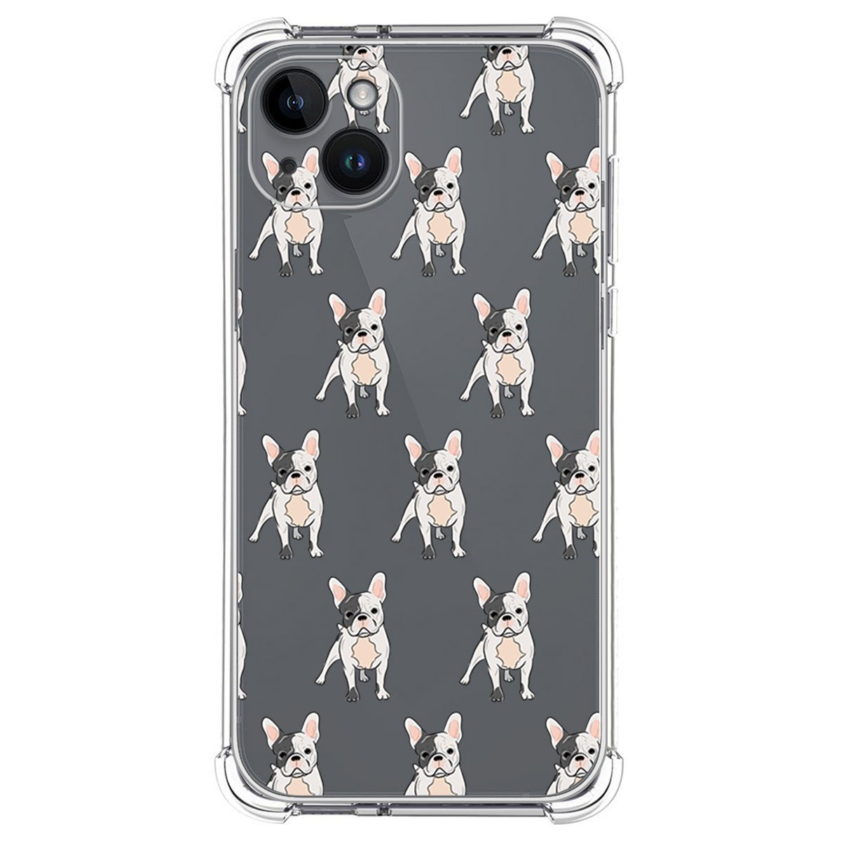 Funda Silicona Antigolpes compatible con iPhone 14 Plus (6.7) diseño Perros 12 Dibujos