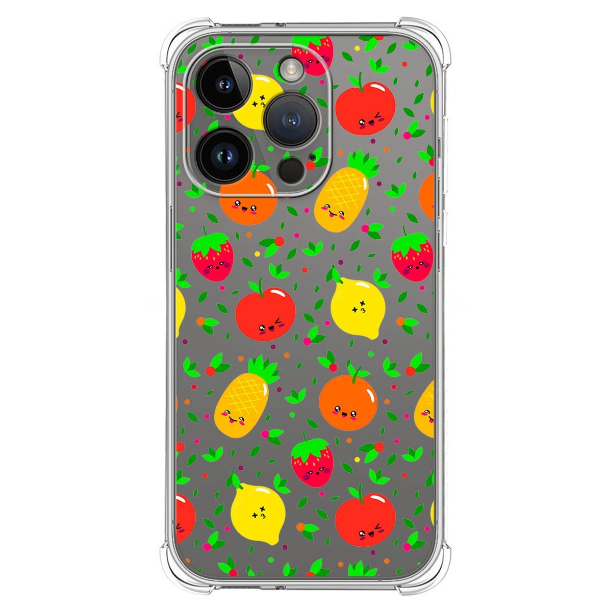 Funda Silicona Antigolpes compatible con iPhone 14 Pro (6.1) diseño Frutas 01 Dibujos