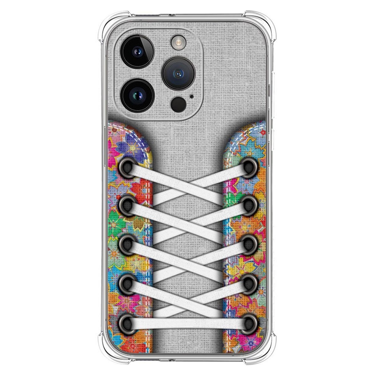 Funda Silicona Antigolpes compatible con iPhone 14 Pro (6.1) diseño Zapatillas 04 Dibujos