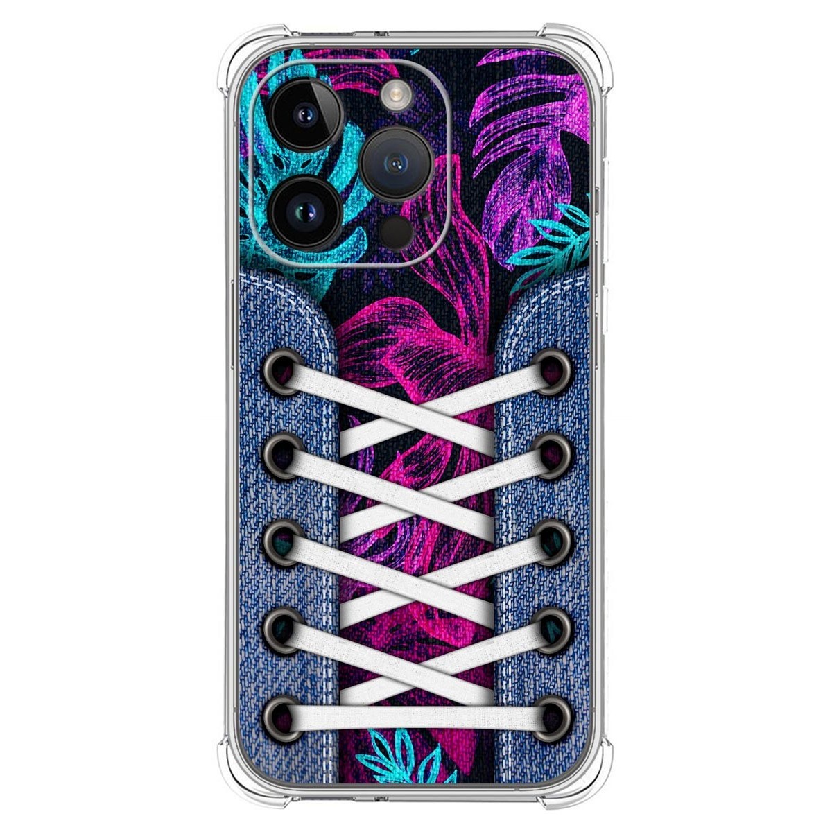 Funda Silicona Antigolpes compatible con iPhone 14 Pro (6.1) diseño Zapatillas 07 Dibujos