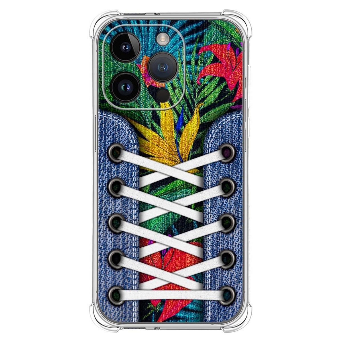 Funda Silicona Antigolpes compatible con iPhone 14 Pro (6.1) diseño Zapatillas 12 Dibujos
