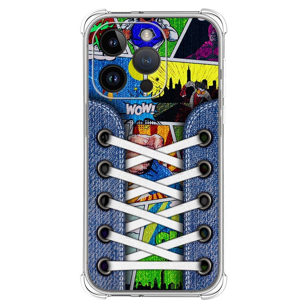 Funda Silicona Antigolpes compatible con iPhone 14 Pro (6.1) diseño Zapatillas 14 Dibujos