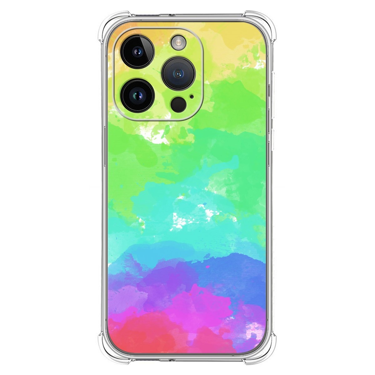 Funda Silicona Antigolpes compatible con iPhone 14 Pro (6.1) diseño Acuarela 03 Dibujos