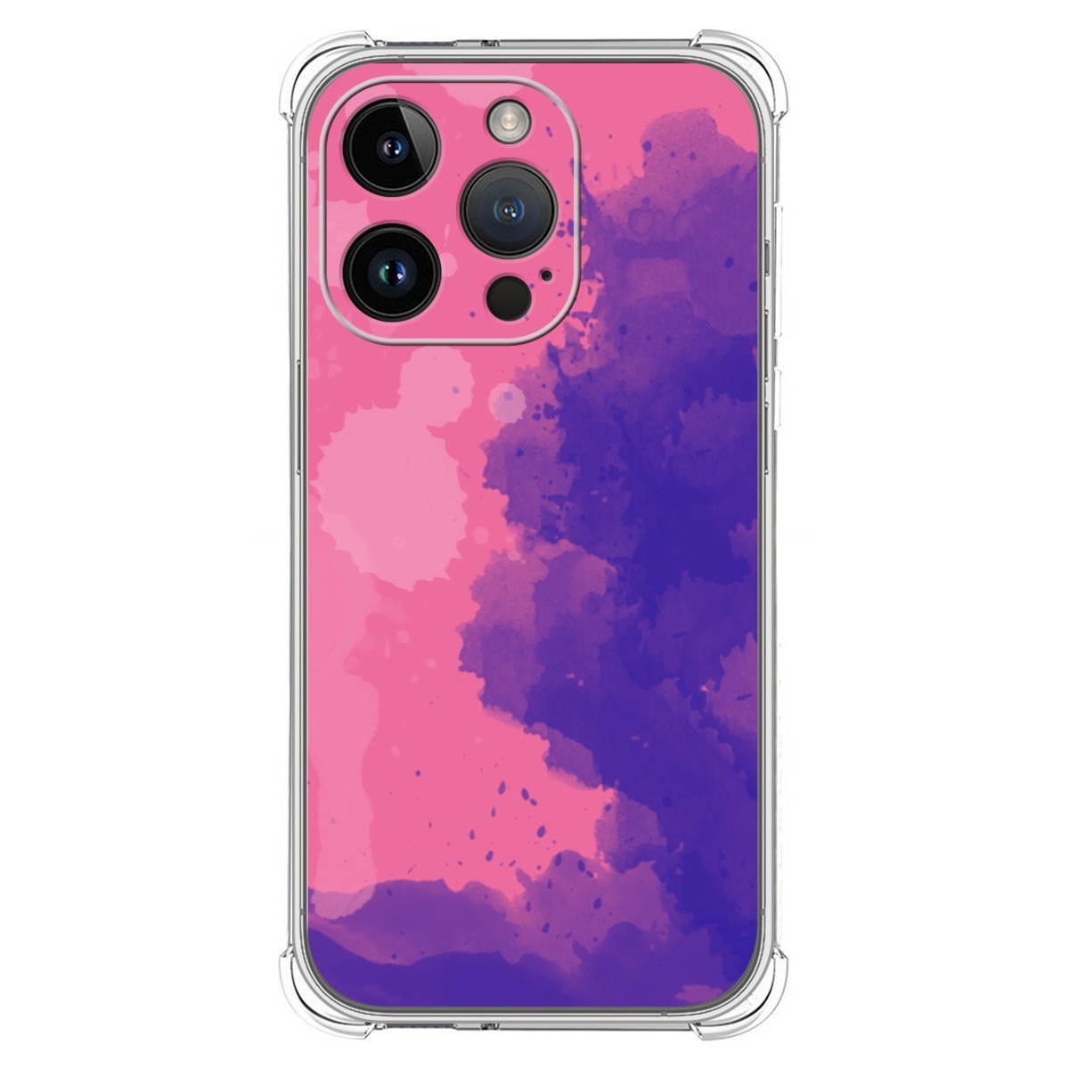 Funda Silicona Antigolpes compatible con iPhone 14 Pro (6.1) diseño Acuarela 07 Dibujos