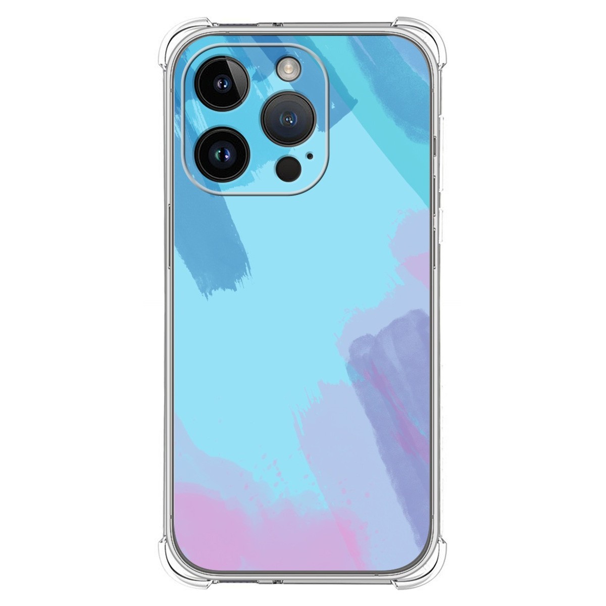 Funda Silicona Antigolpes compatible con iPhone 14 Pro (6.1) diseño Acuarela 10 Dibujos