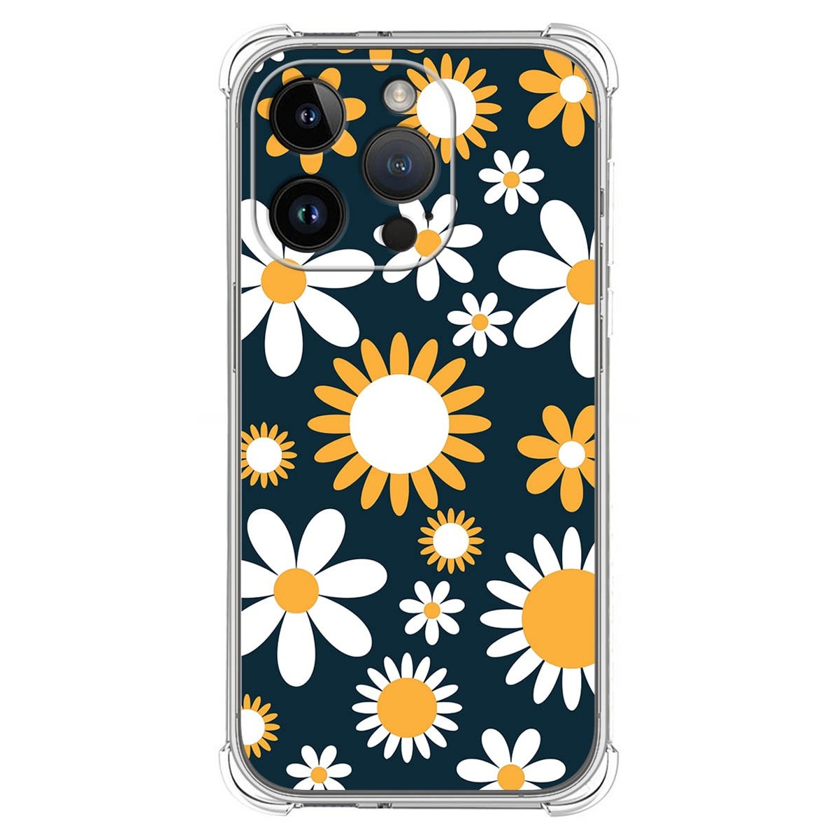 Funda Silicona Antigolpes compatible con iPhone 14 Pro (6.1) diseño Flores 08 Dibujos