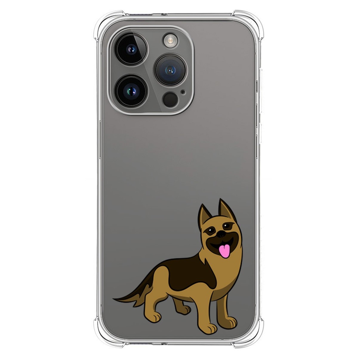 Funda Silicona Antigolpes compatible con iPhone 14 Pro (6.1) diseño Perros 03 Dibujos