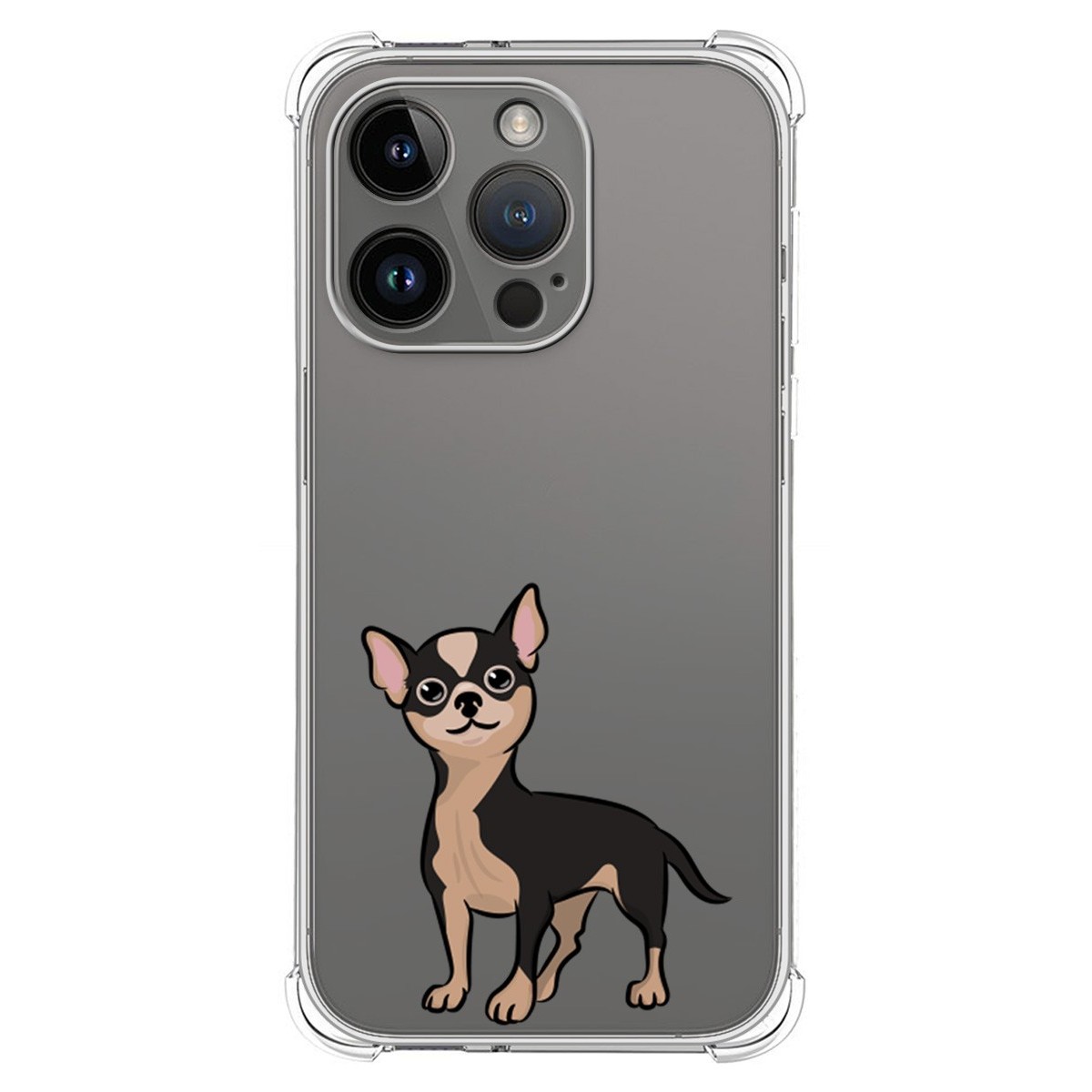 Funda Silicona Antigolpes compatible con iPhone 14 Pro (6.1) diseño Perros 05 Dibujos