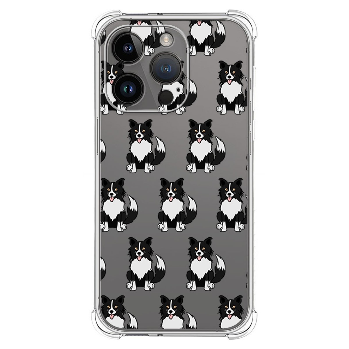 Funda Silicona Antigolpes compatible con iPhone 14 Pro (6.1) diseño Perros 07 Dibujos