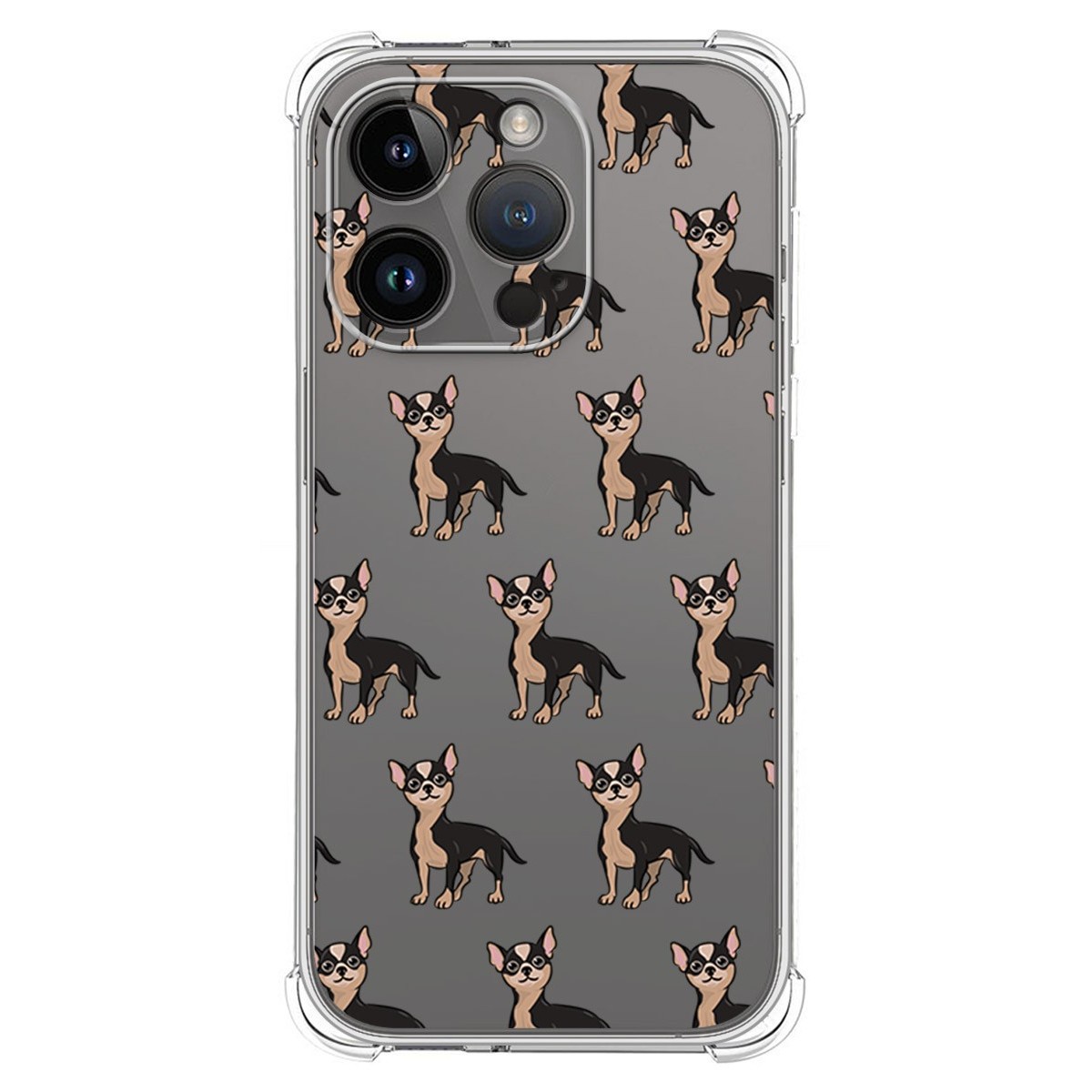 Funda Silicona Antigolpes compatible con iPhone 14 Pro (6.1) diseño Perros 11 Dibujos