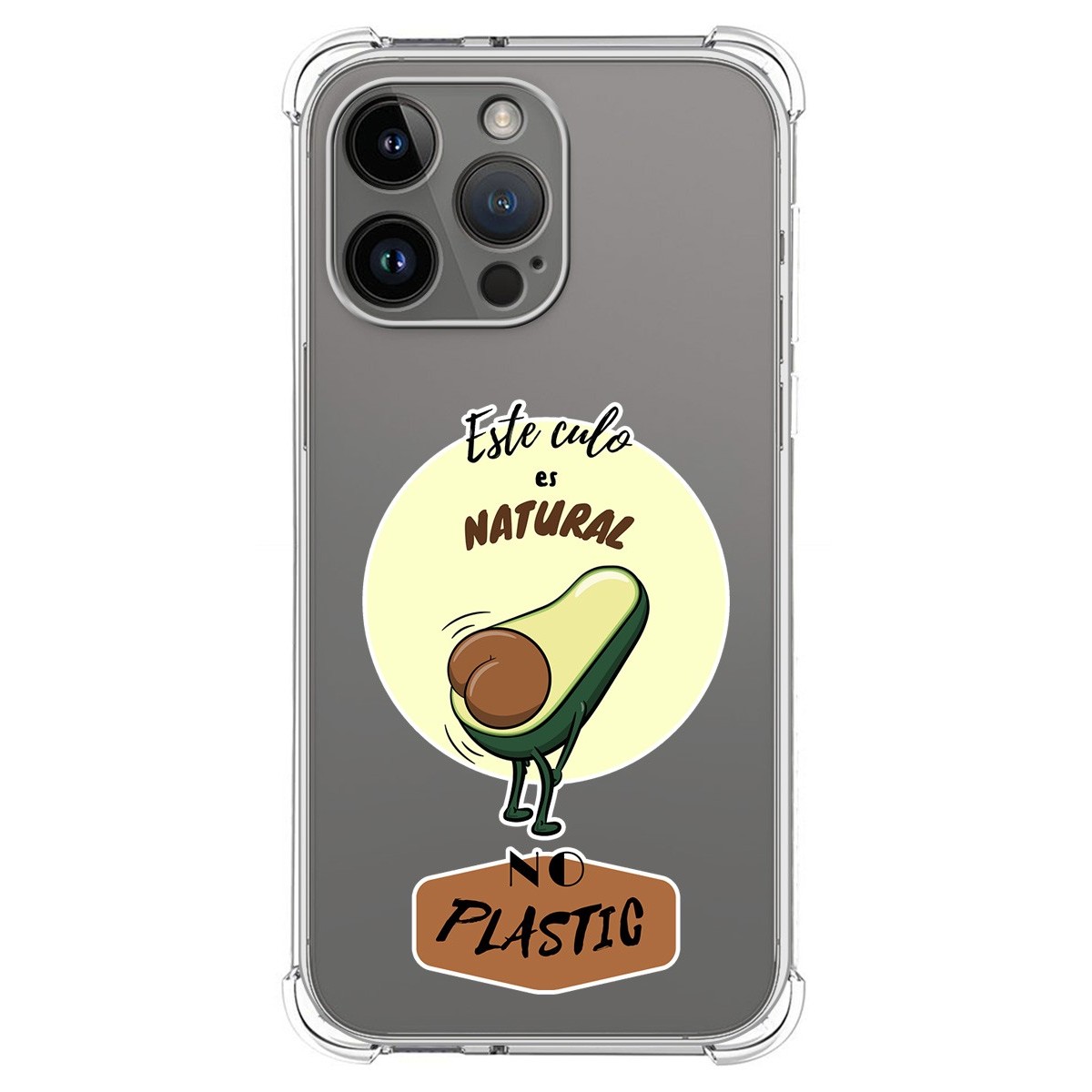 Funda Silicona Antigolpes compatible con iPhone 14 Pro Max (6.7) diseño Culo Natural Dibujos
