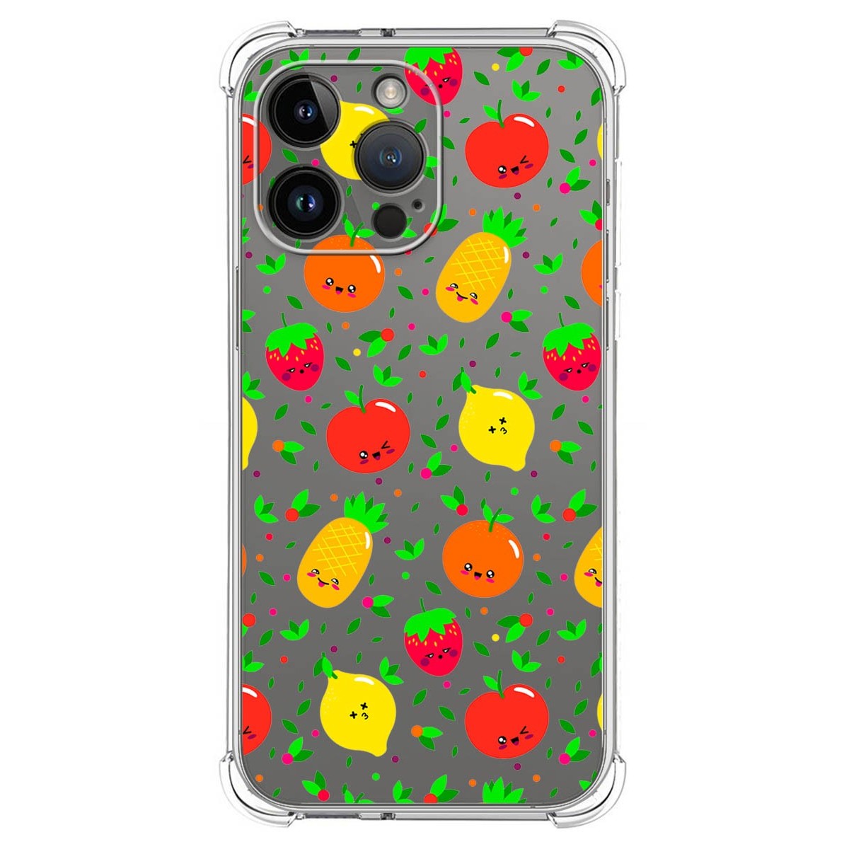 Funda Silicona Antigolpes compatible con iPhone 14 Pro Max (6.7) diseño Frutas 01 Dibujos