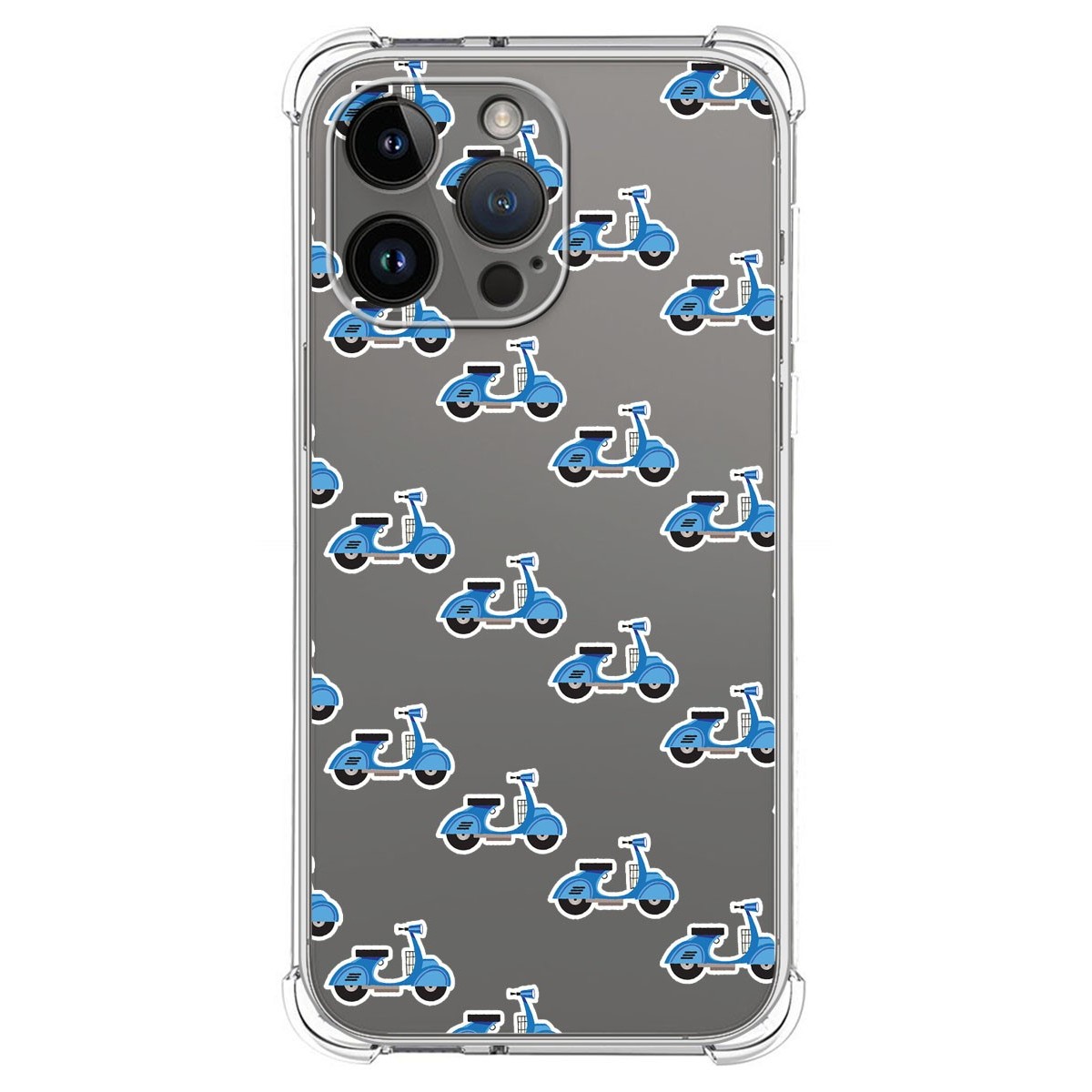 Funda Silicona Antigolpes compatible con iPhone 14 Pro Max (6.7) diseño Scooter Dibujos