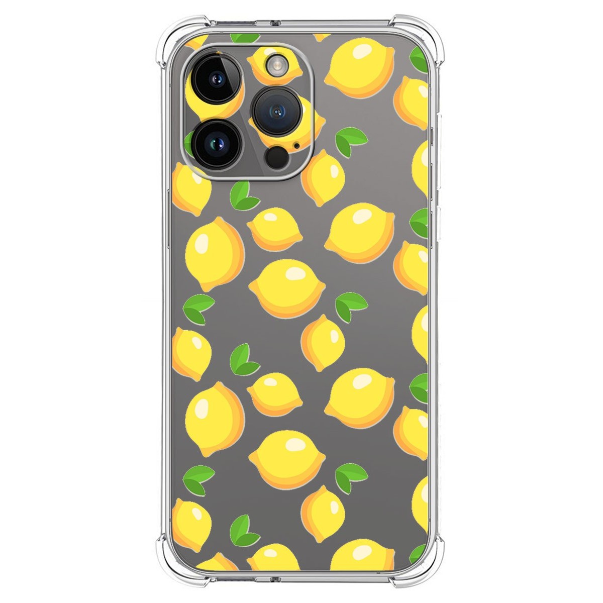 Funda Silicona Antigolpes compatible con iPhone 14 Pro Max (6.7) diseño Limones Dibujos