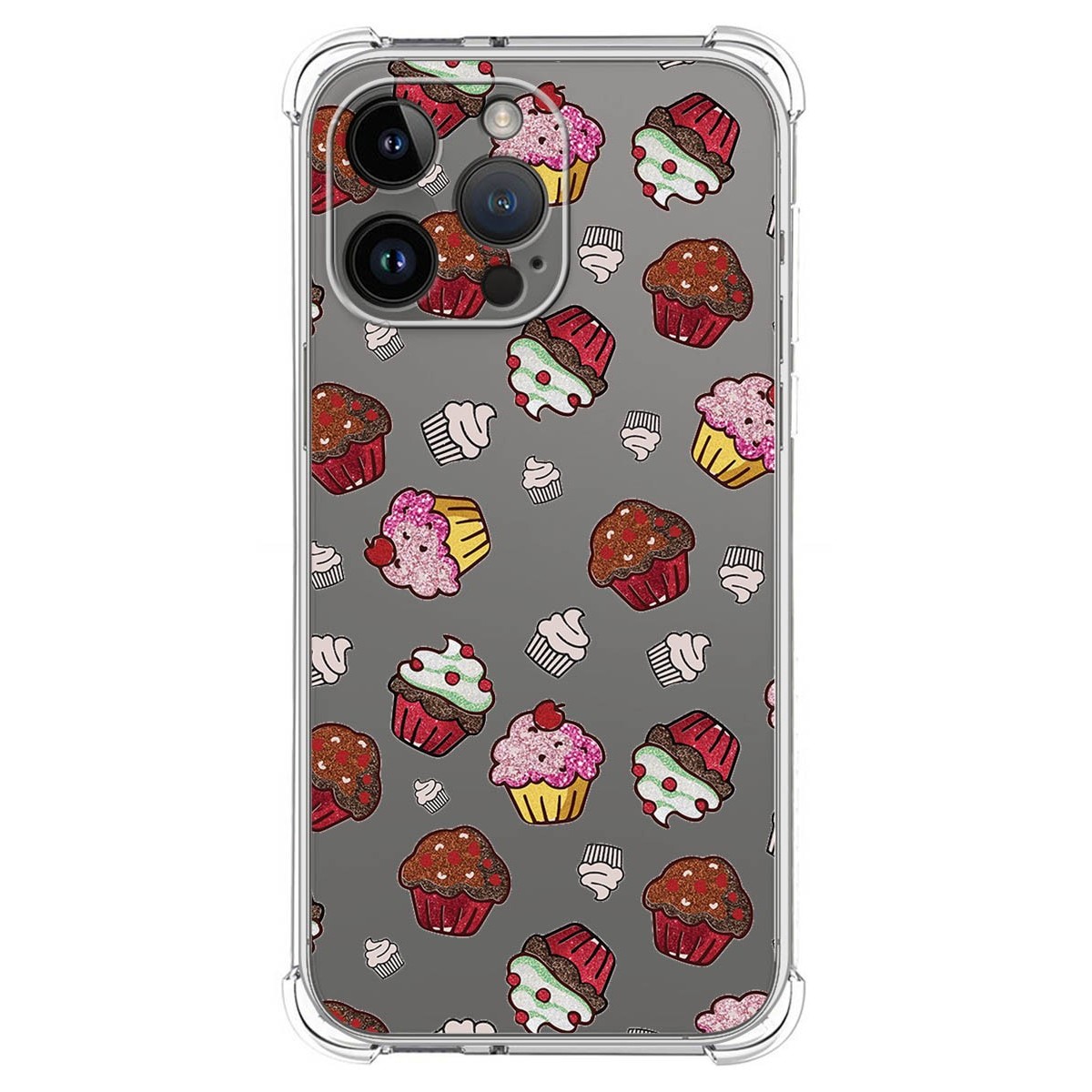 Funda Silicona Antigolpes compatible con iPhone 14 Pro Max (6.7) diseño Muffins Dibujos