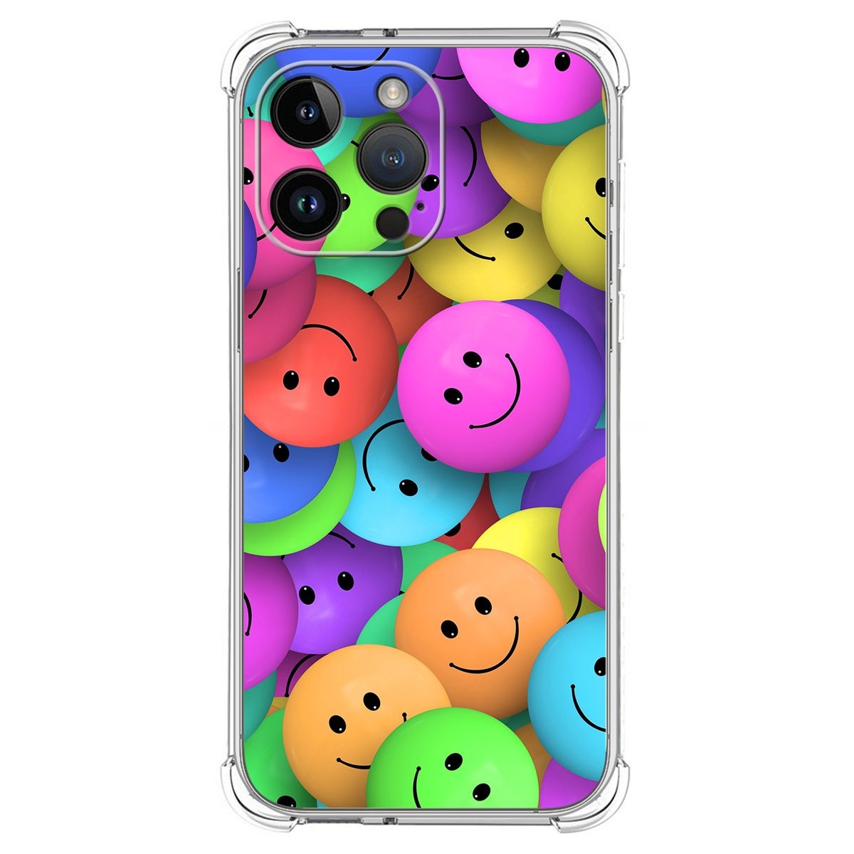 Funda Silicona Antigolpes compatible con iPhone 14 Pro Max (6.7) diseño Smile Dibujos