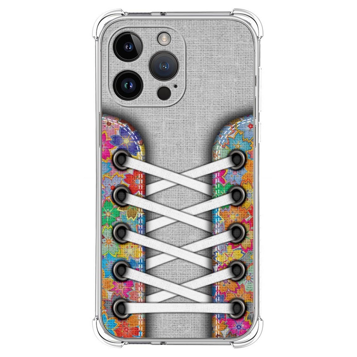 Funda Silicona Antigolpes compatible con iPhone 14 Pro Max (6.7) diseño Zapatillas 04 Dibujos