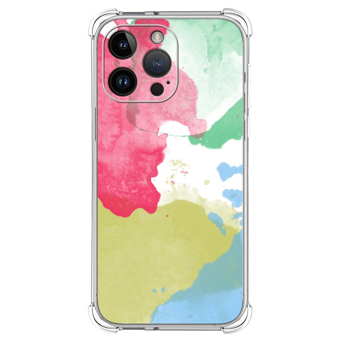 Funda Silicona Antigolpes compatible con iPhone 14 Pro Max (6.7) diseño Acuarela 02 Dibujos
