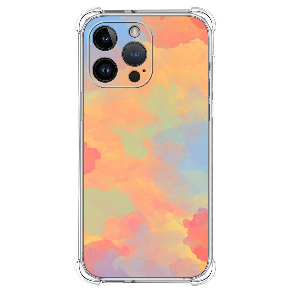 Funda Silicona Antigolpes compatible con iPhone 14 Pro Max (6.7) diseño Acuarela 08 Dibujos