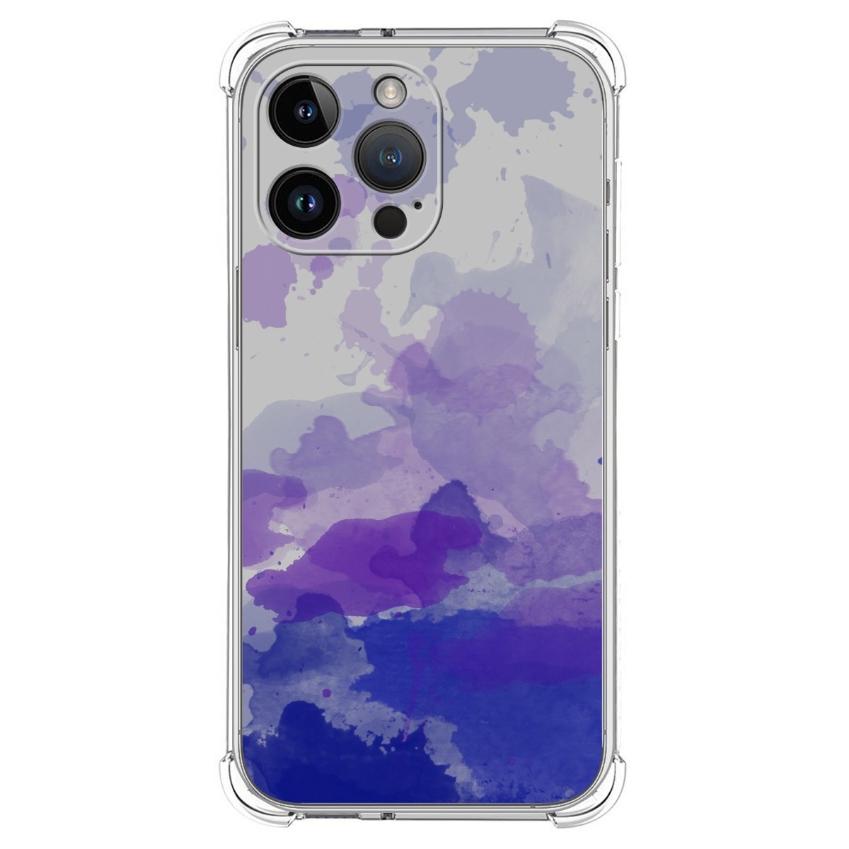 Funda Silicona Antigolpes compatible con iPhone 14 Pro Max (6.7) diseño Acuarela 09 Dibujos