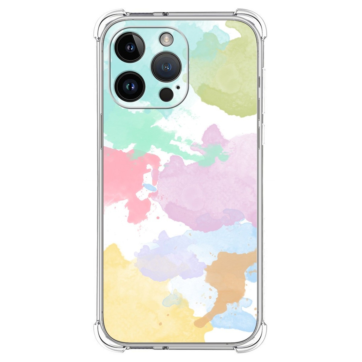 Funda Silicona Antigolpes compatible con iPhone 14 Pro Max (6.7) diseño Acuarela 11 Dibujos