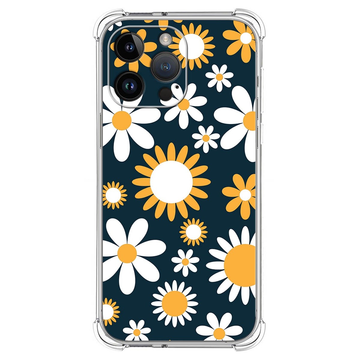 Funda Silicona Antigolpes compatible con iPhone 14 Pro Max (6.7) diseño Flores 08 Dibujos