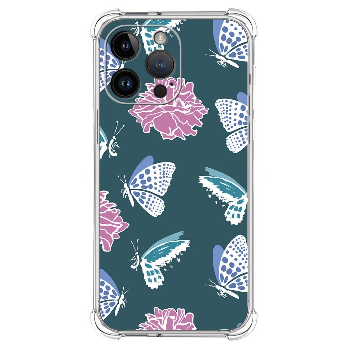 Funda Silicona Antigolpes compatible con iPhone 14 Pro Max (6.7) diseño Flores 10 Dibujos