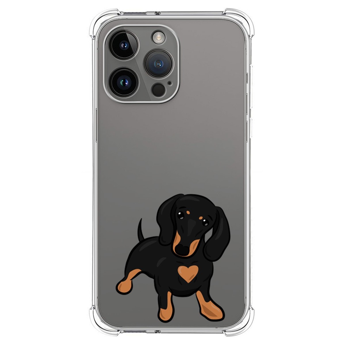 Funda Silicona Antigolpes compatible con iPhone 14 Pro Max (6.7) diseño Perros 04 Dibujos