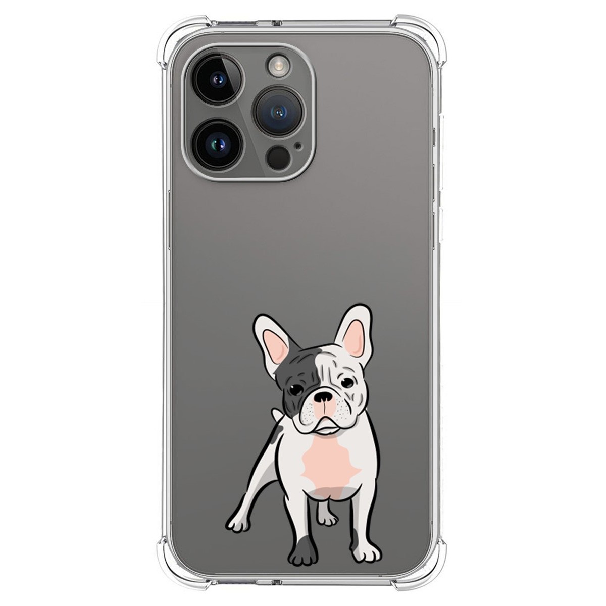 Funda Silicona Antigolpes compatible con iPhone 14 Pro Max (6.7) diseño Perros 06 Dibujos