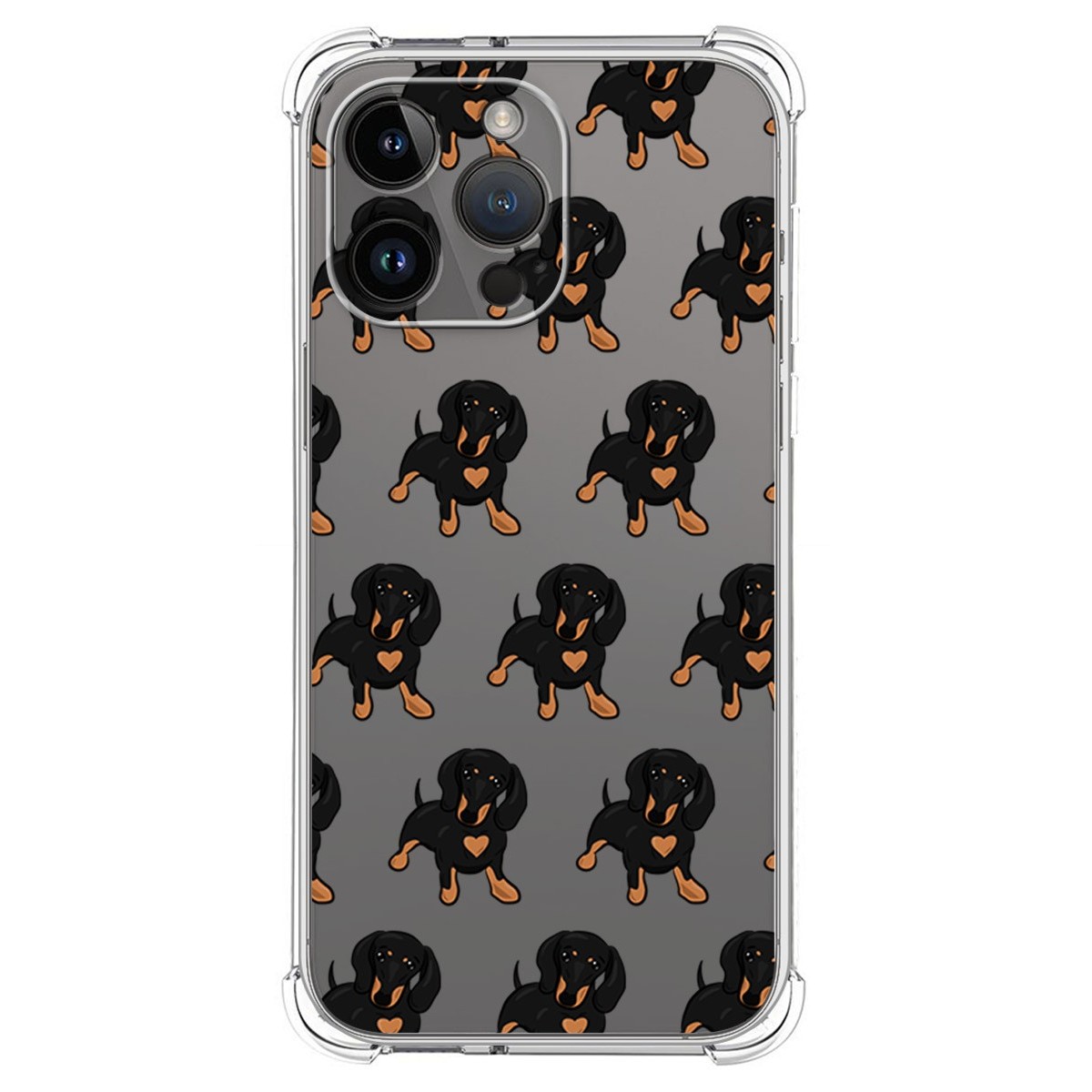 Funda Silicona Antigolpes compatible con iPhone 14 Pro Max (6.7) diseño Perros 10 Dibujos