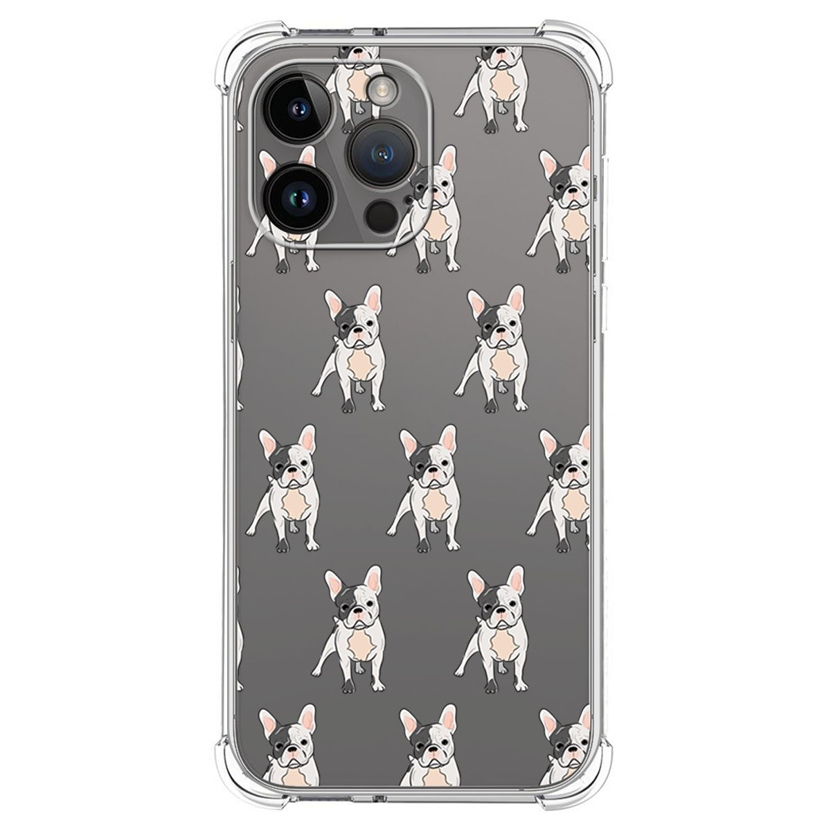 Funda Silicona Antigolpes compatible con iPhone 14 Pro Max (6.7) diseño Perros 12 Dibujos