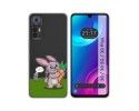 Funda Silicona Transparente para TCL 30 / 30 5G / 30 Plus diseño Conejo Dibujos