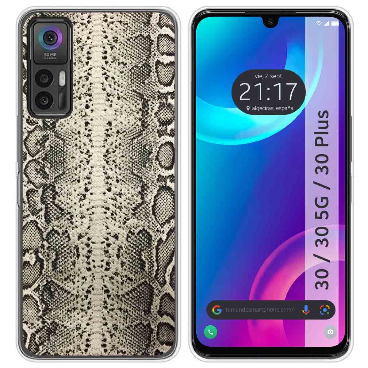 Funda Silicona para TCL 30 / 30 5G / 30 Plus diseño Animal 01 Dibujos