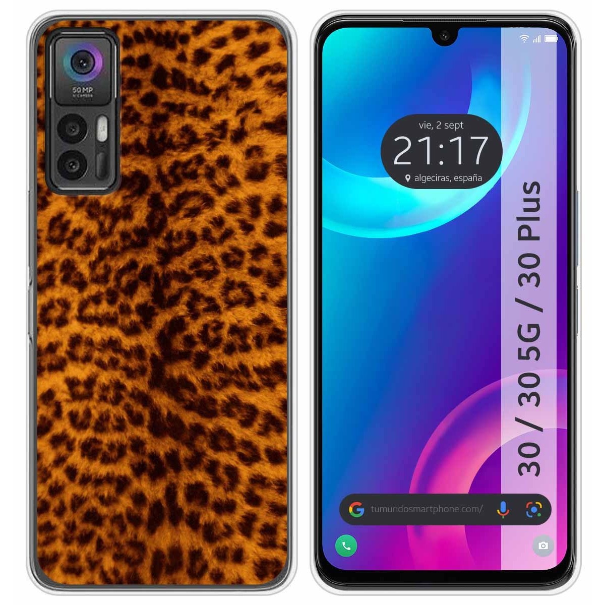 Funda Silicona para TCL 30 / 30 5G / 30 Plus diseño Animal 03 Dibujos