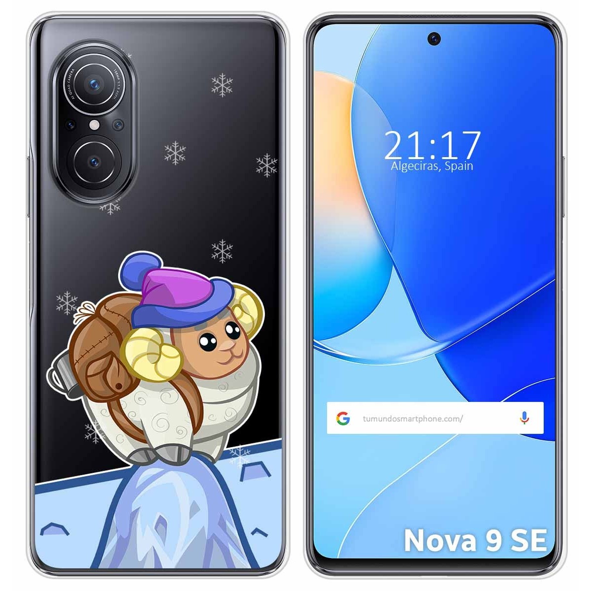 Funda Silicona Transparente para Huawei Nova 9 SE diseño Cabra Dibujos