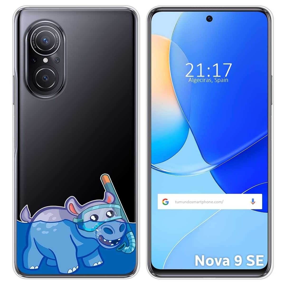 Funda Silicona Transparente para Huawei Nova 9 SE diseño Hipo Dibujos