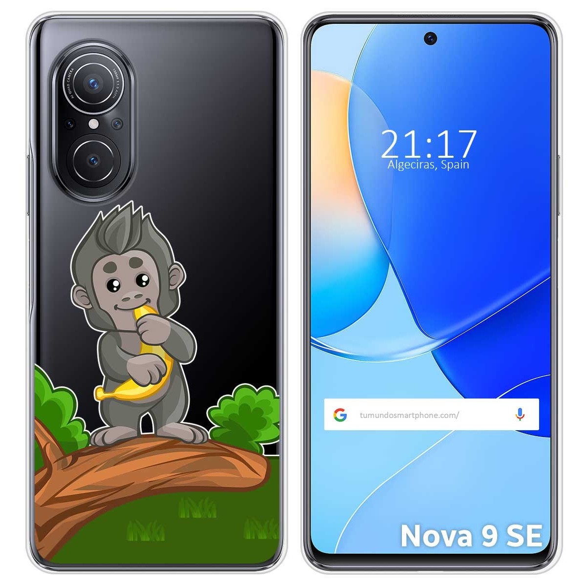 Funda Silicona Transparente para Huawei Nova 9 SE diseño Mono Dibujos