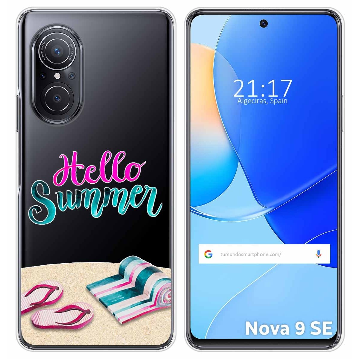 Funda Silicona Transparente para Huawei Nova 9 SE diseño Summer Dibujos